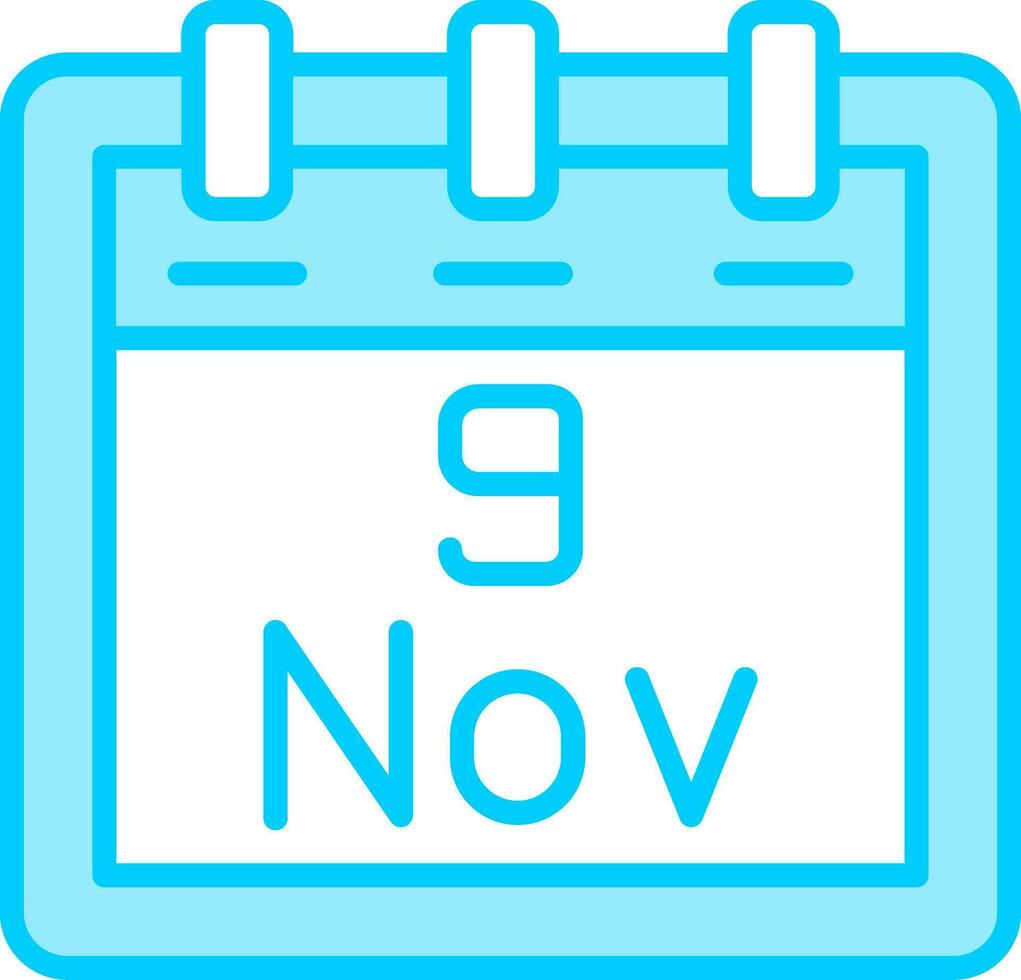 November 9 Vector Icon