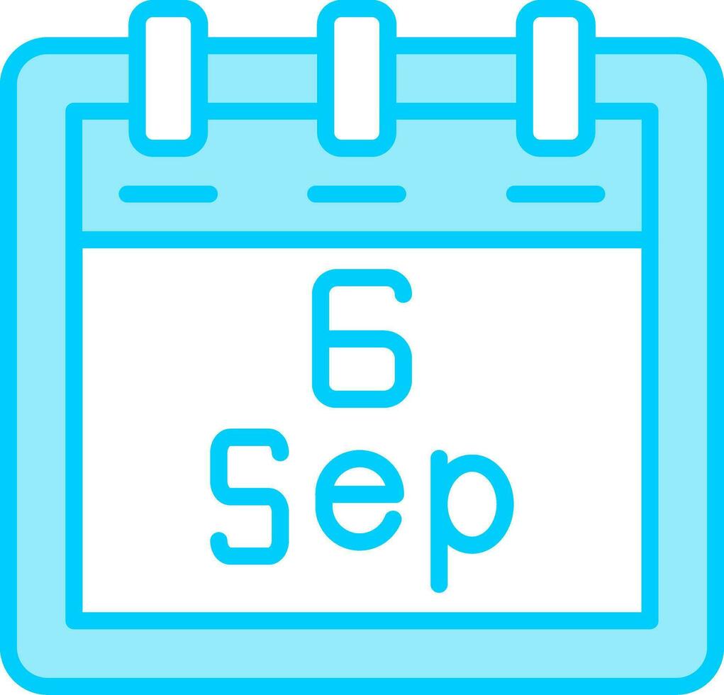 September 6 Vector Icon