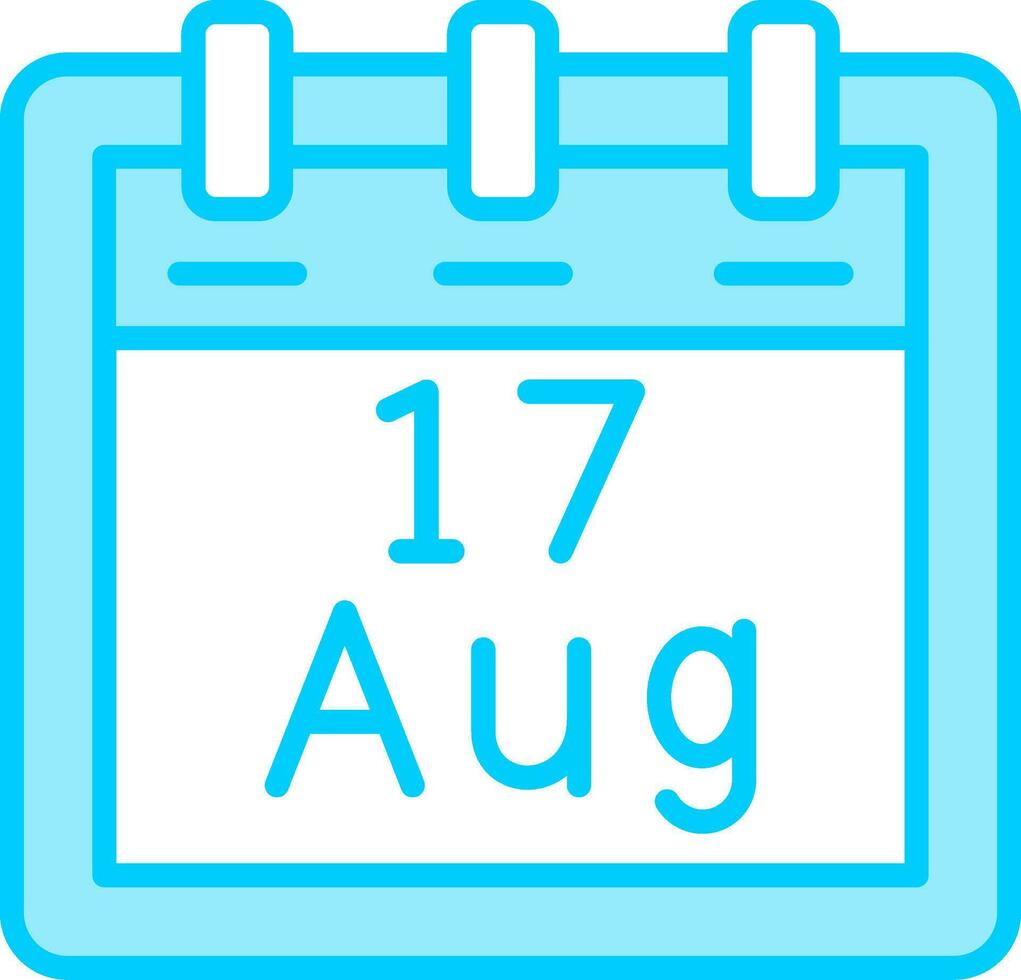 August 17 Vector Icon