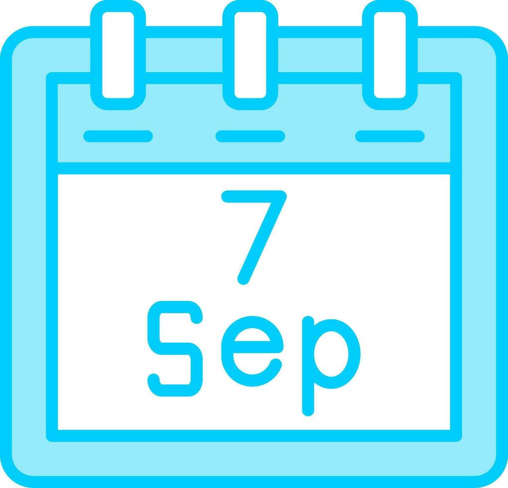 September 7 Vector Icon