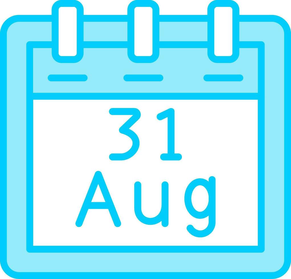 August 31 Vector Icon