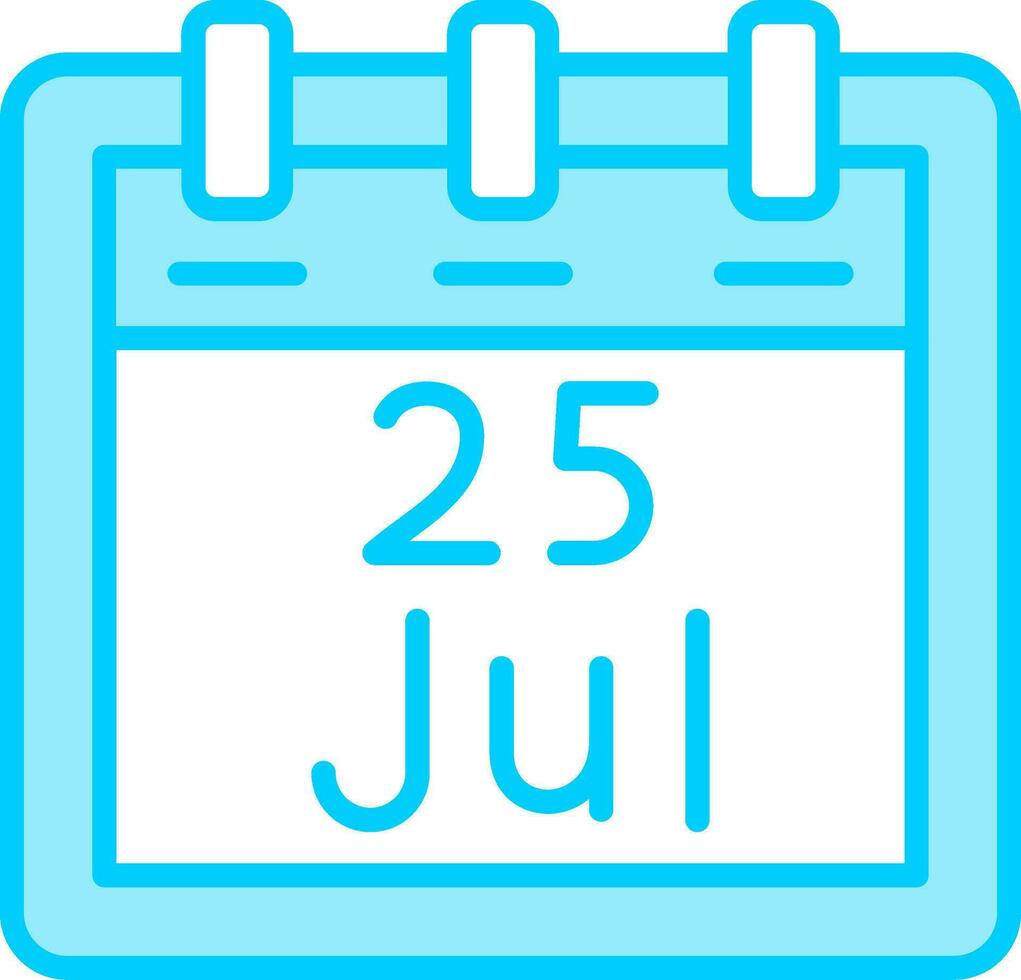 July 25 Vector Icon