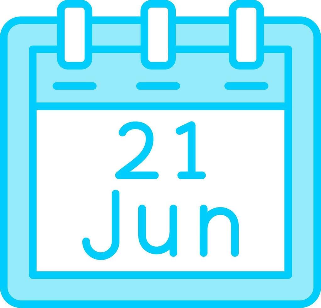 June 21 Vector Icon