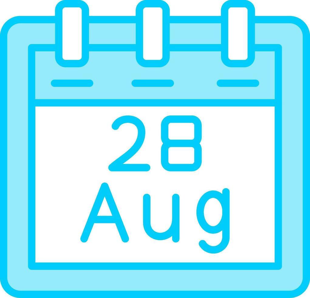 August 28 Vector Icon