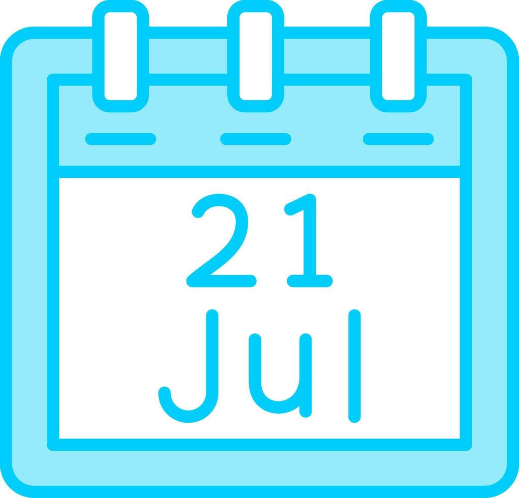 July 21 Vector Icon