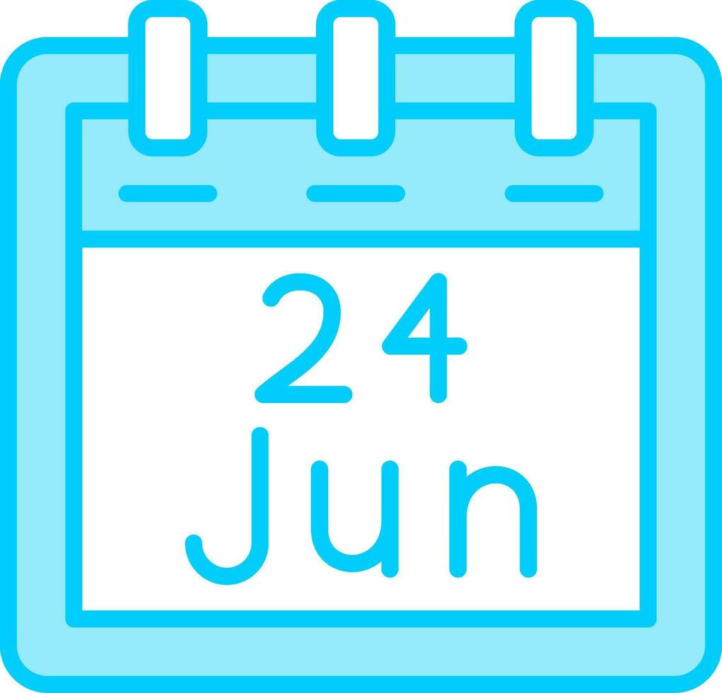 June 24 Vector Icon