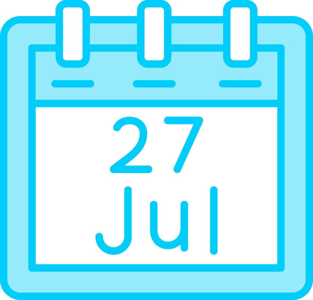 July 27 Vector Icon