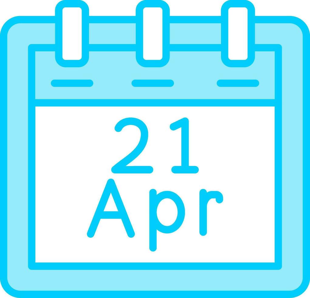 April  21 Vector Icon