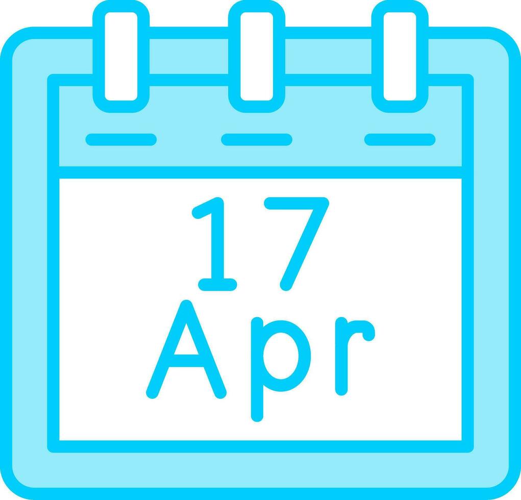 April 17 Vector Icon