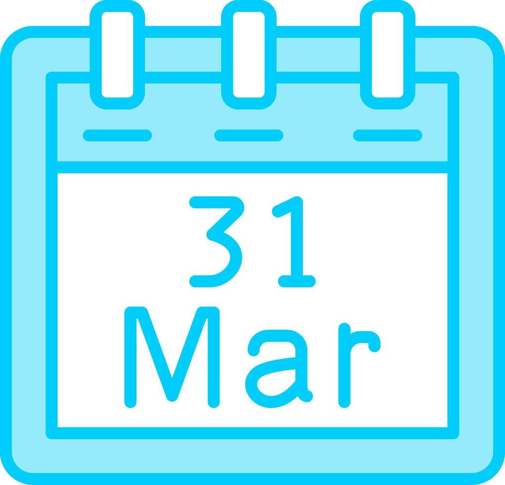 March 31 Vector Icon