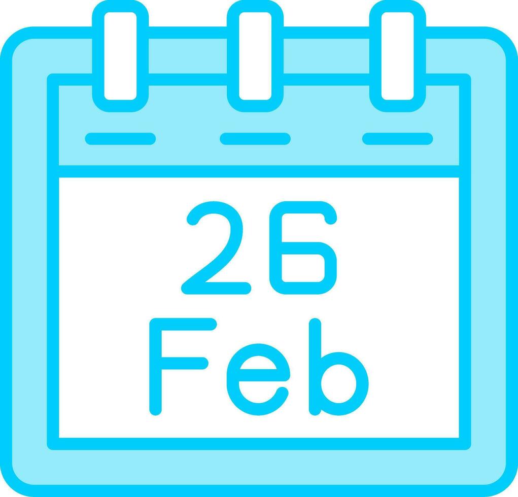 February 26 Vector Icon