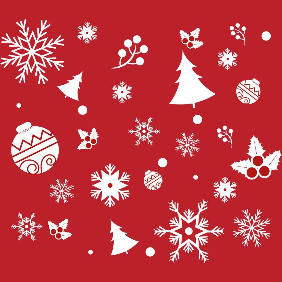 Hand Drawn Christmas Pattern vector