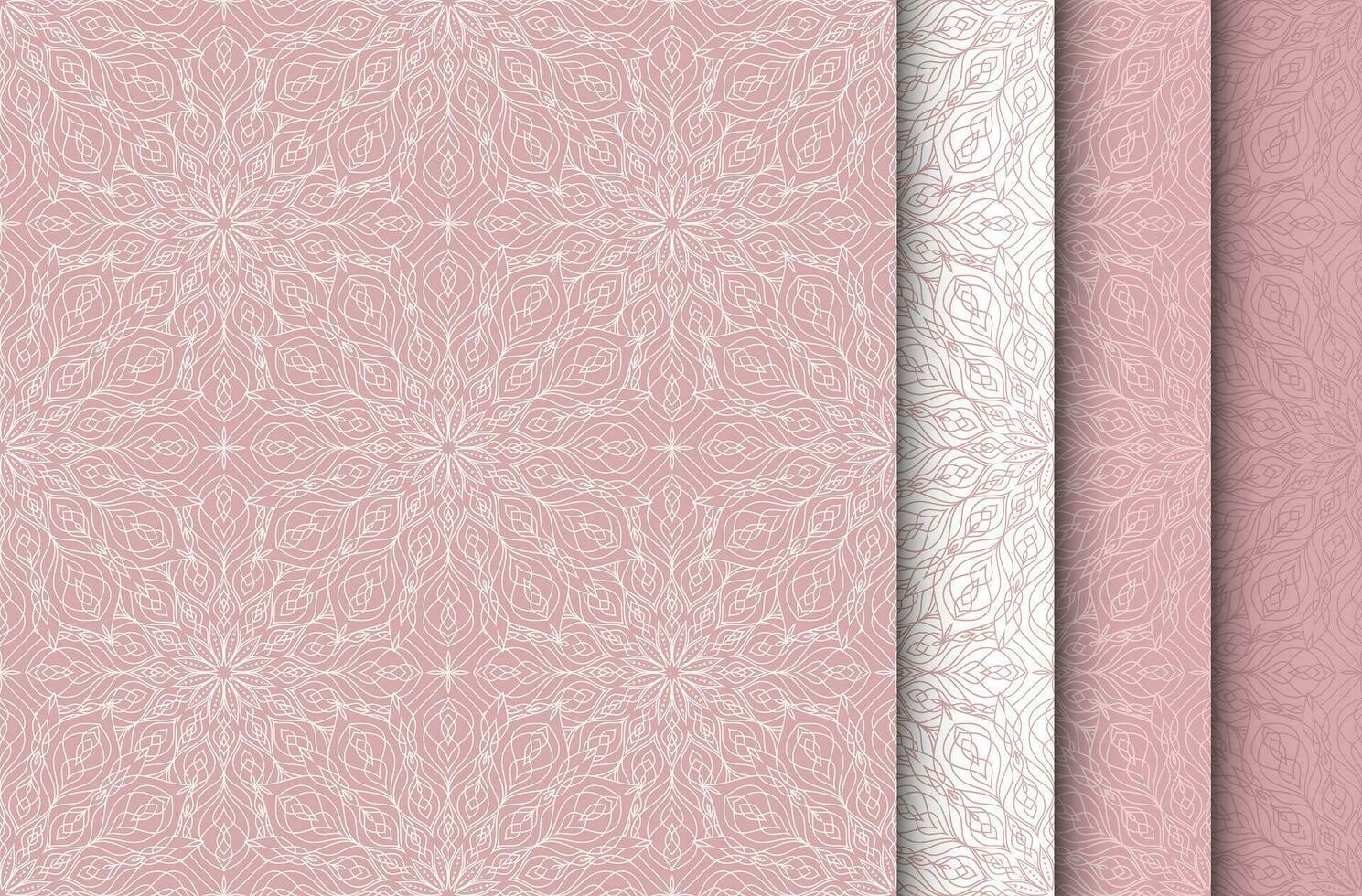 Mandala Seamless Pattern. Oriental ethnic ornamental background for textile, fabric, wrapping, ceramic tile, web pages. vector