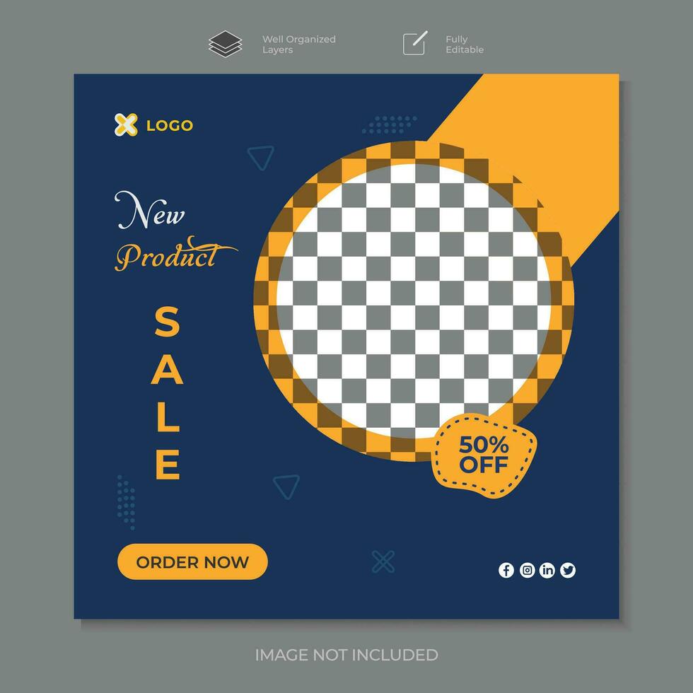 Fashion sale social media banner or social media template vector