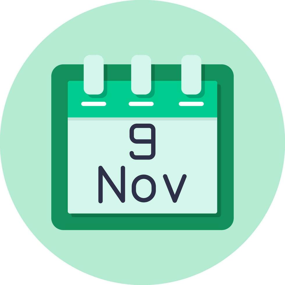 November 9 Vector Icon