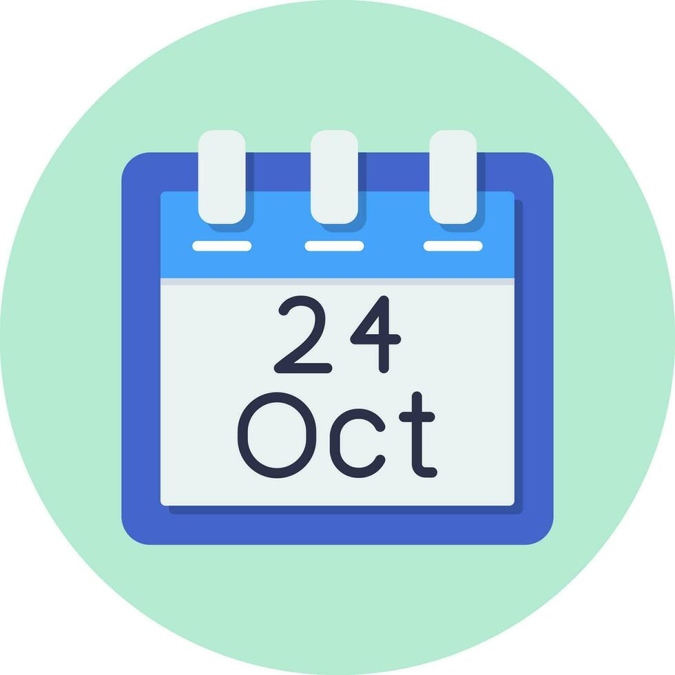 October 24 Vector Icon