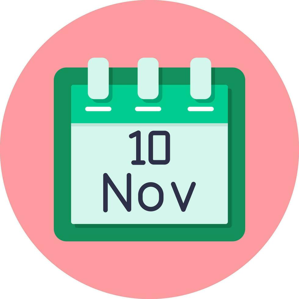 November 10 Vector Icon