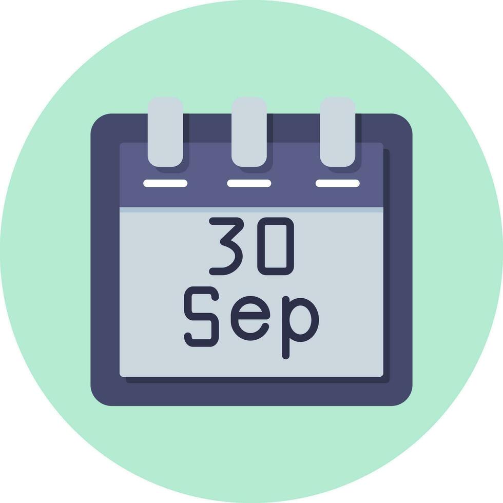 September 30 Vector Icon