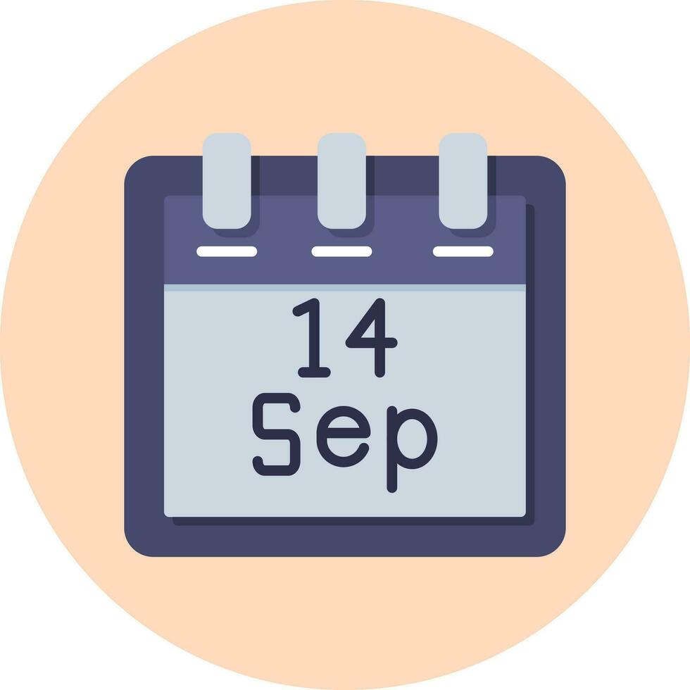 September 14 Vector Icon