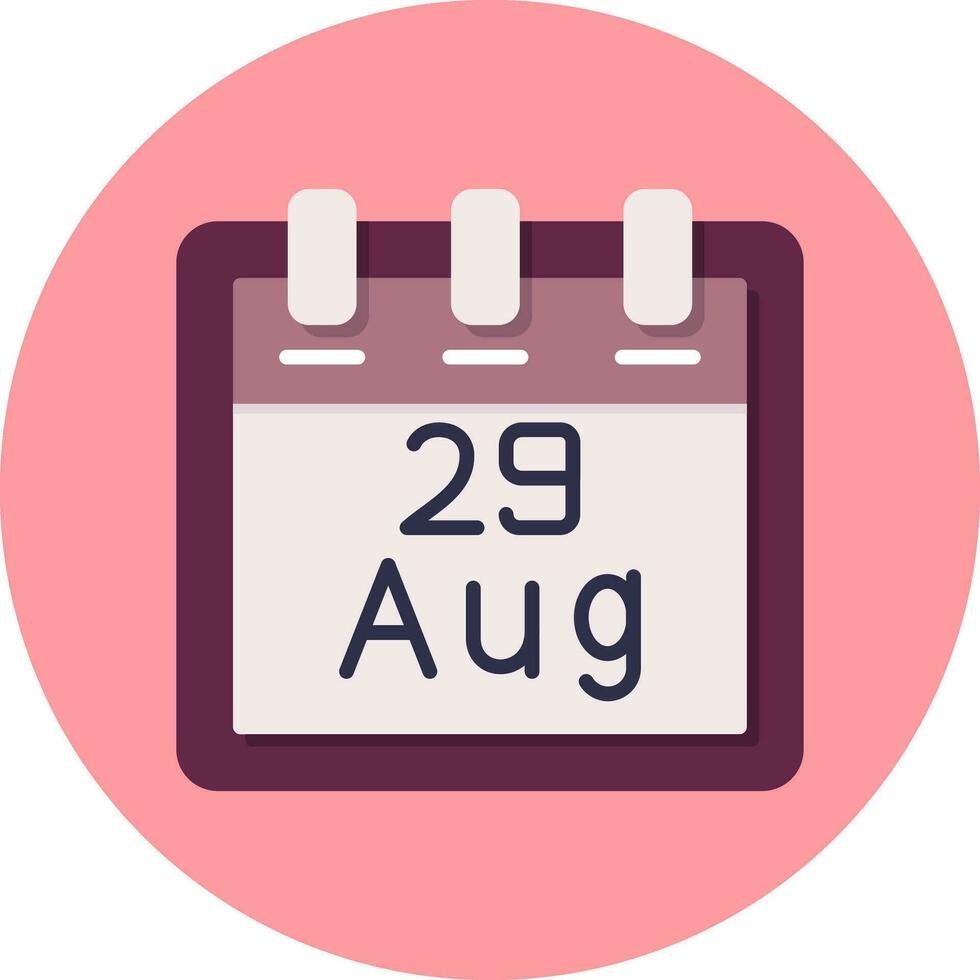 August 29 Vector Icon