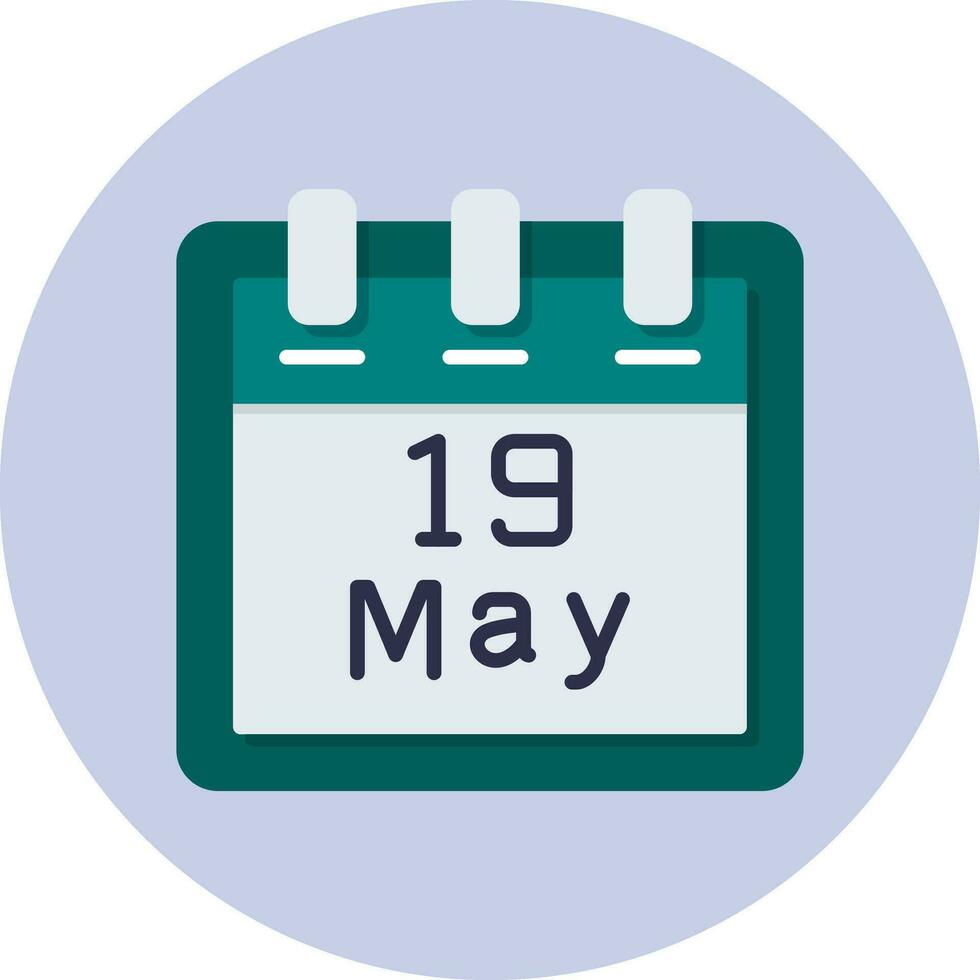 May 19 Vector Icon