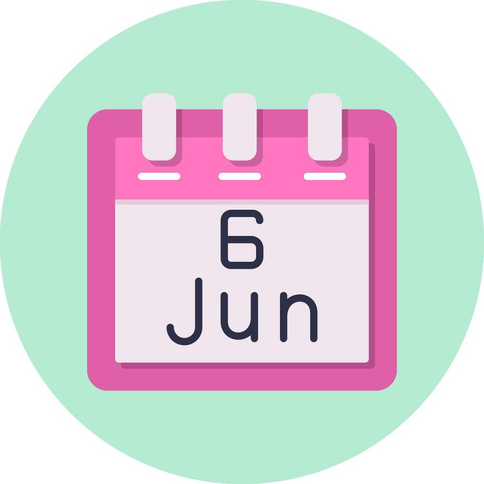 June 6 Vector Icon