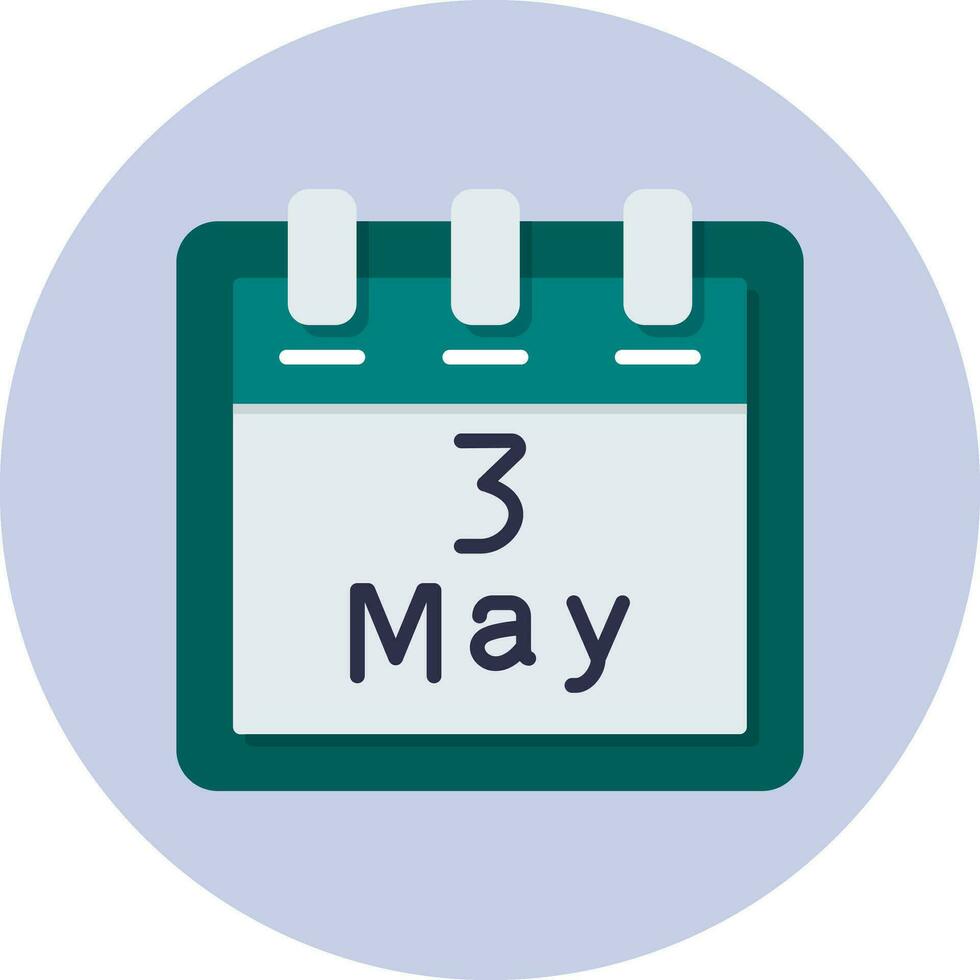 May 3 Vector Icon