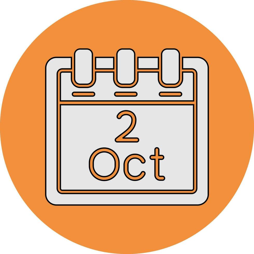 October 2 Vector Icon