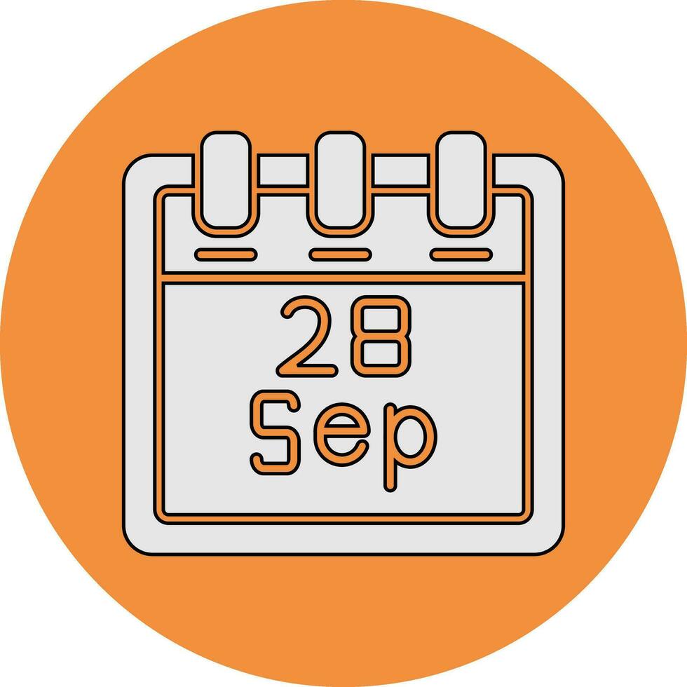 September 28 Vector Icon