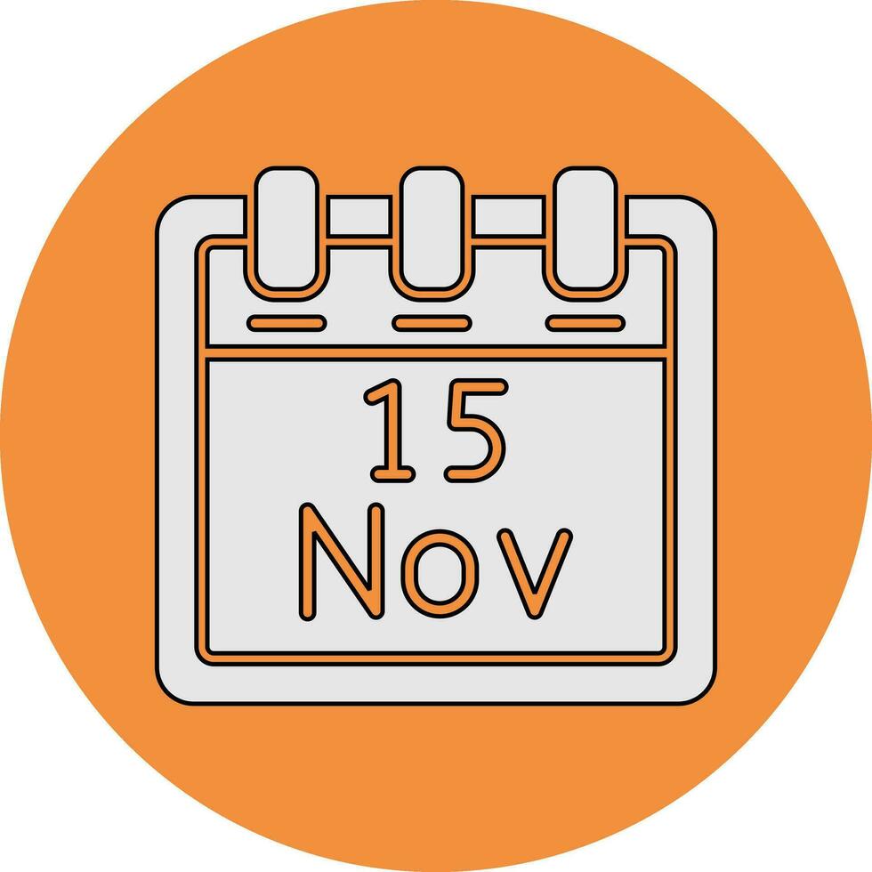 November 15 Vector Icon