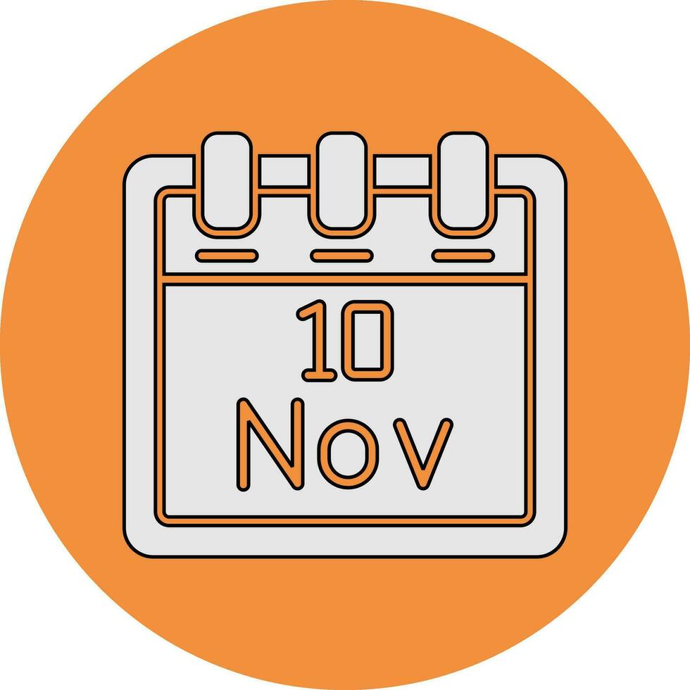 November 10 Vector Icon