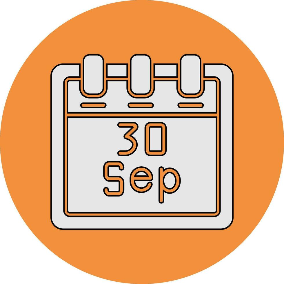 September 30 Vector Icon