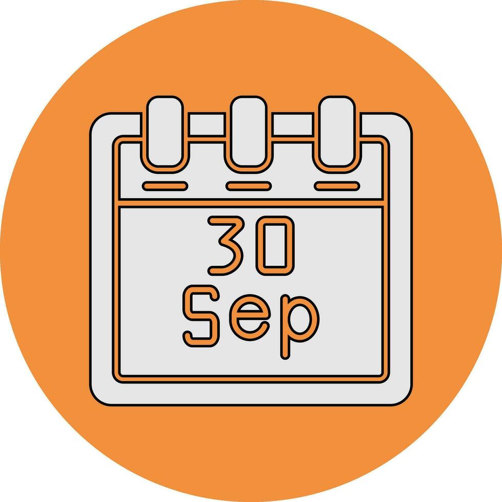 September 30 Vector Icon