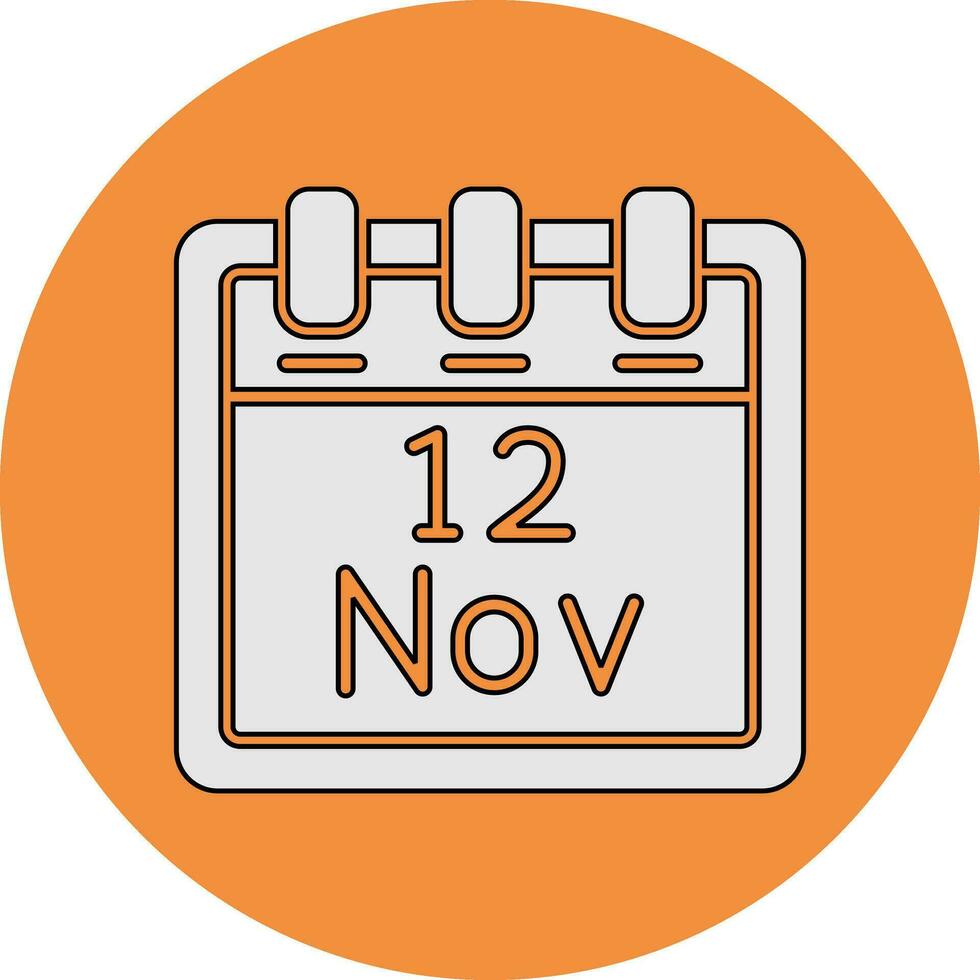 November 12 Vector Icon