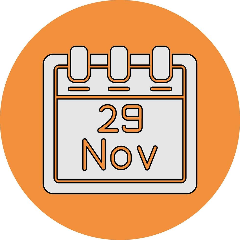 November 29 Vector Icon