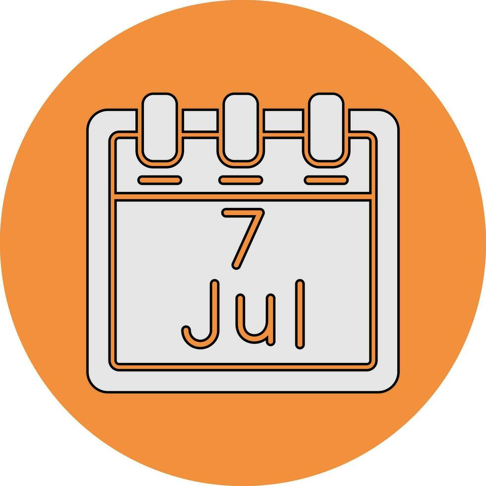 July 7 Vector Icon