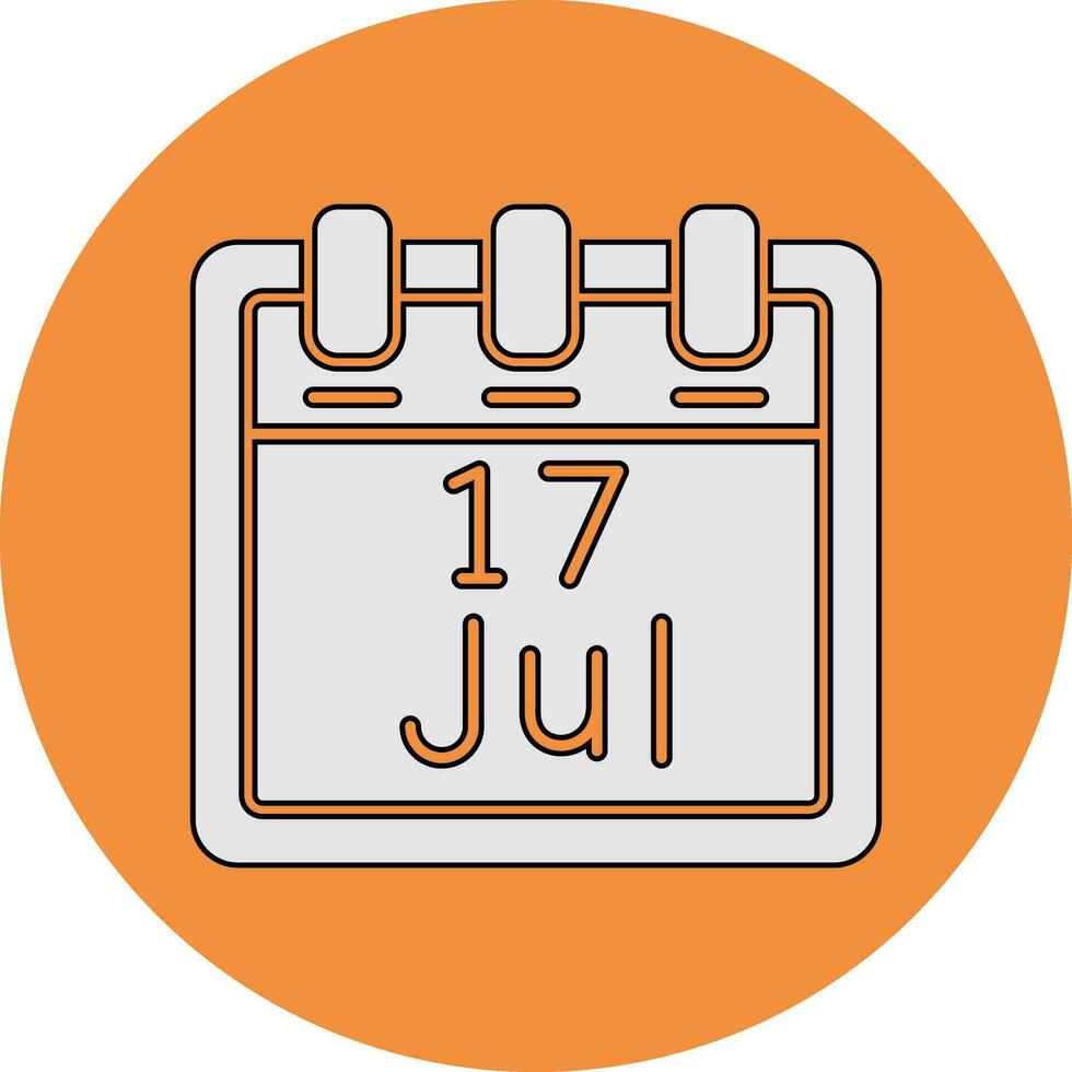 July 17 Vector Icon