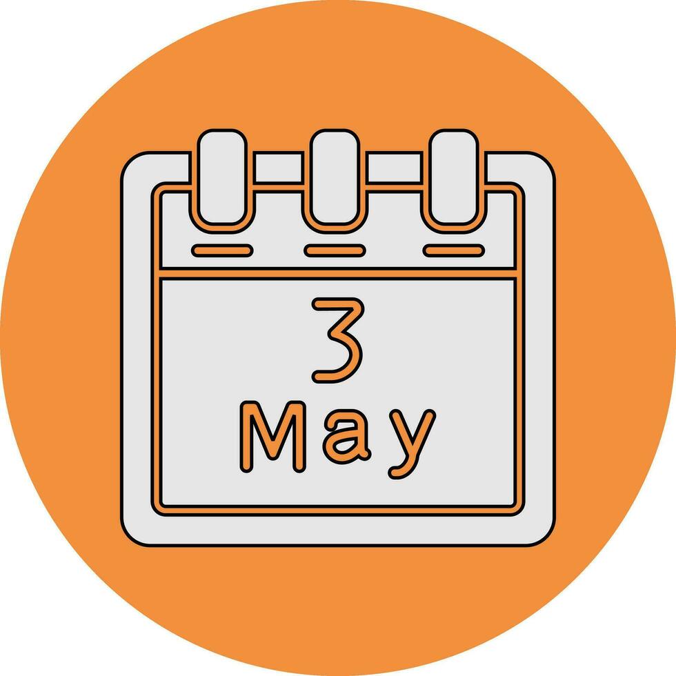May 3 Vector Icon