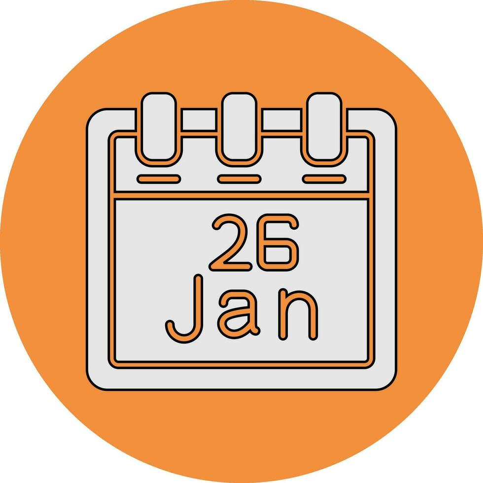 January 26 Vector Icon
