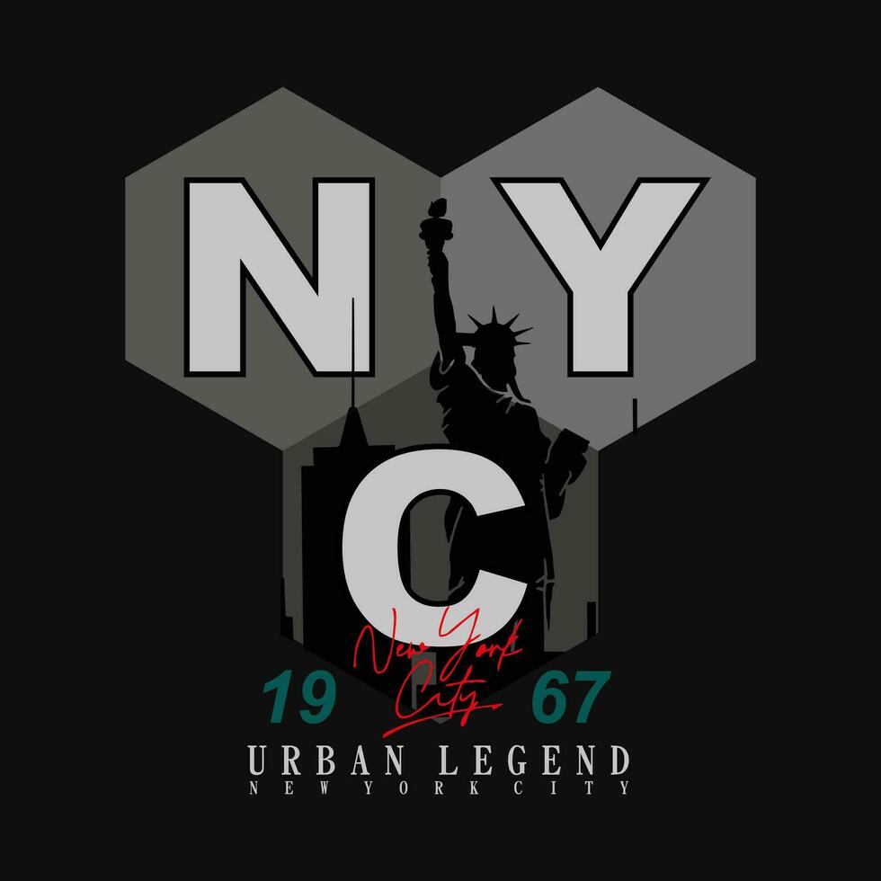 new york typography vector design