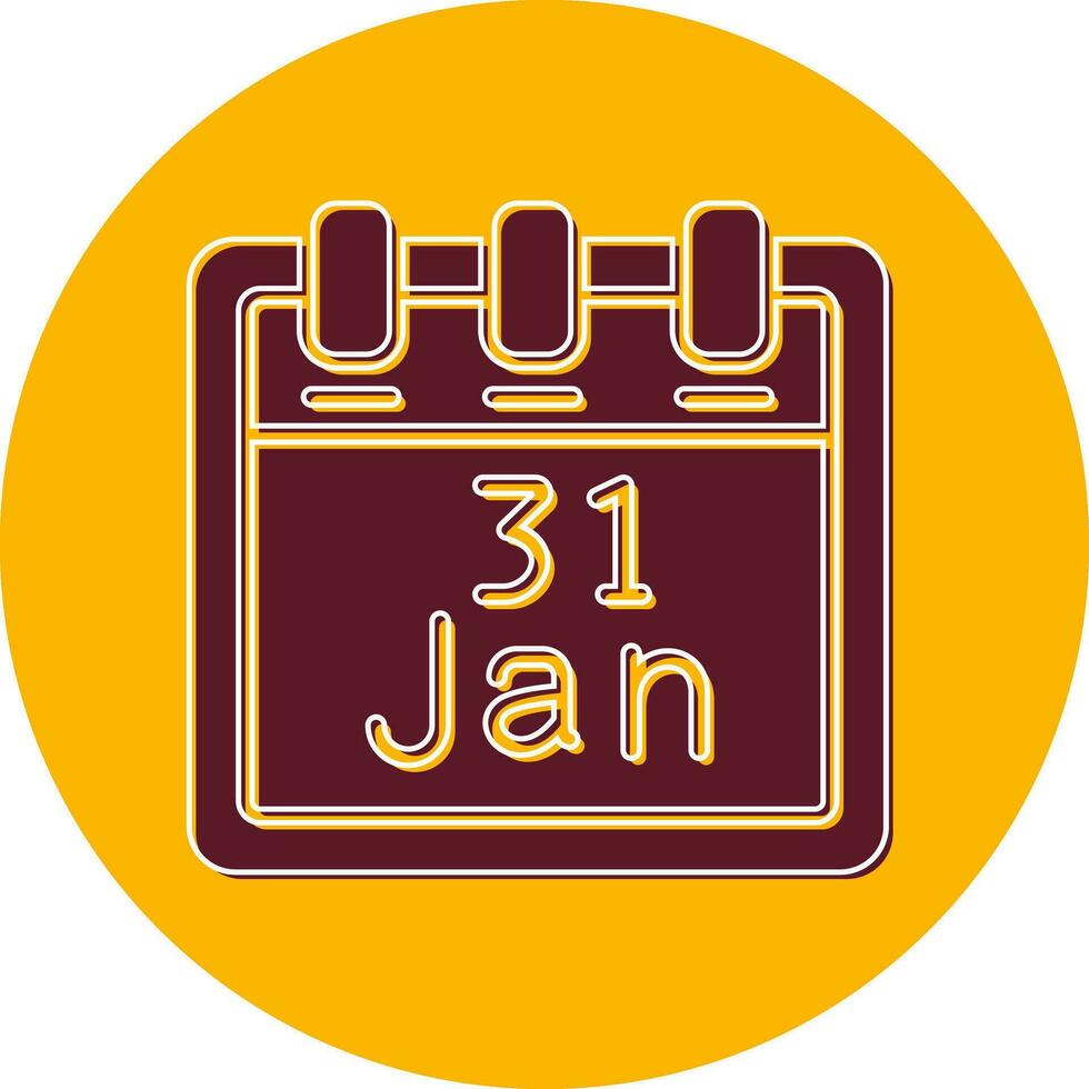 January 31 Vector Icon