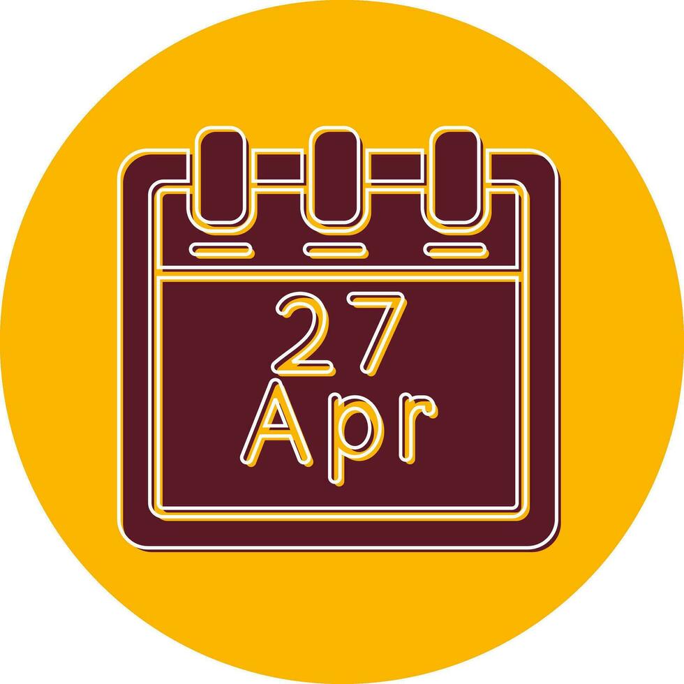 April 27 Vector Icon