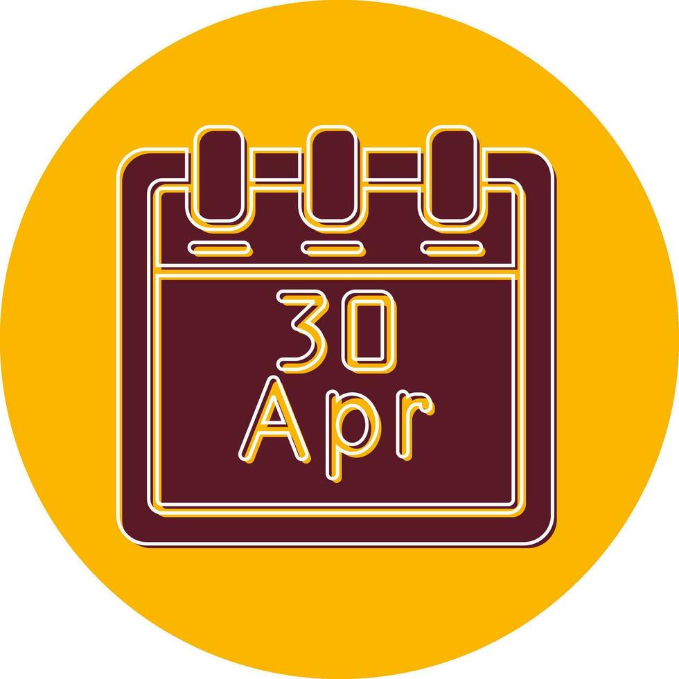 April 30 Vector Icon