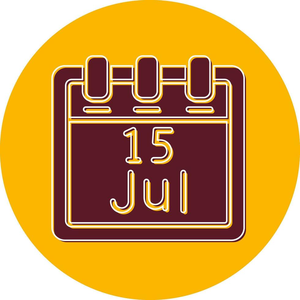 July 15 Vector Icon