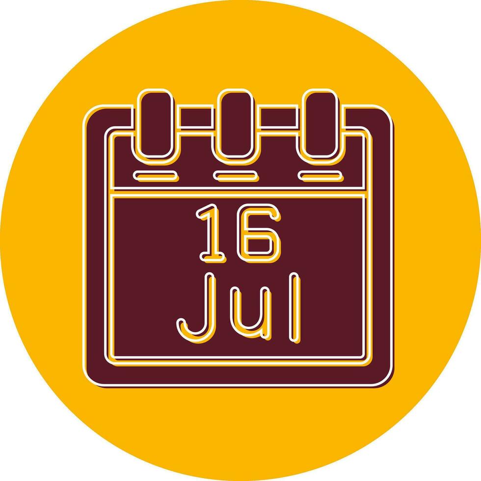 July 16 Vector Icon