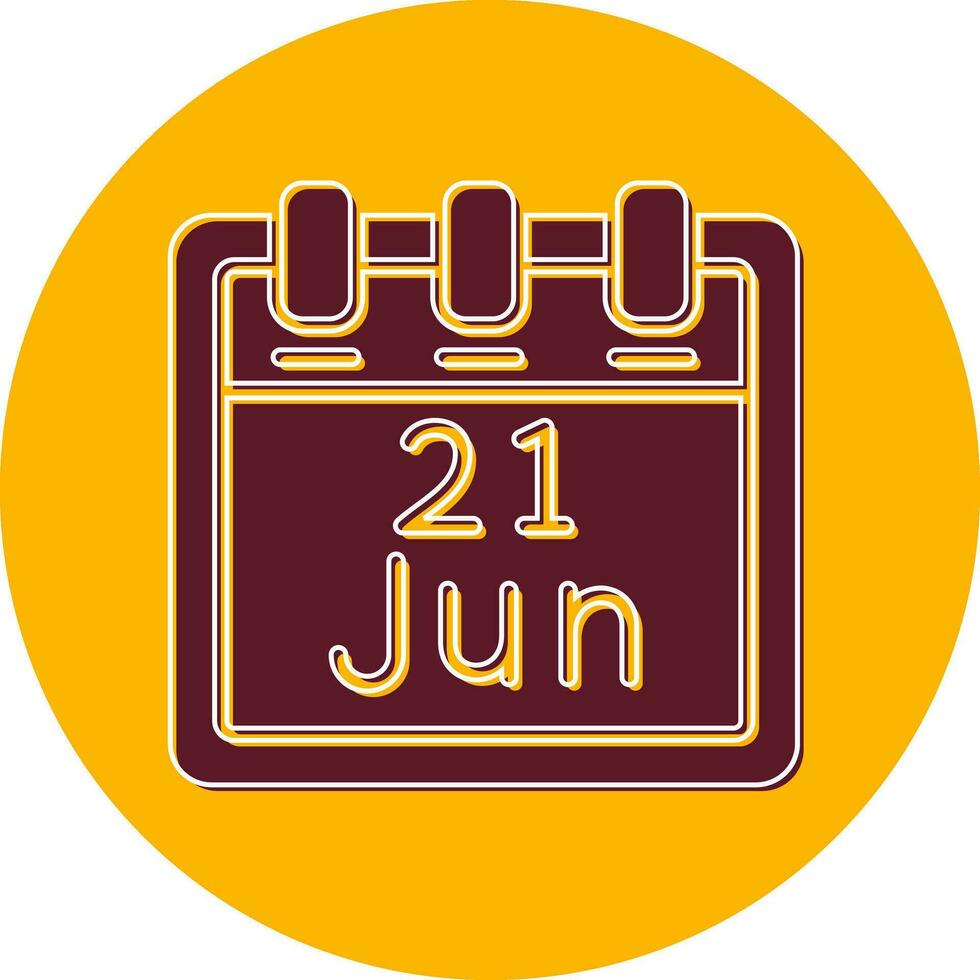 June 21 Vector Icon
