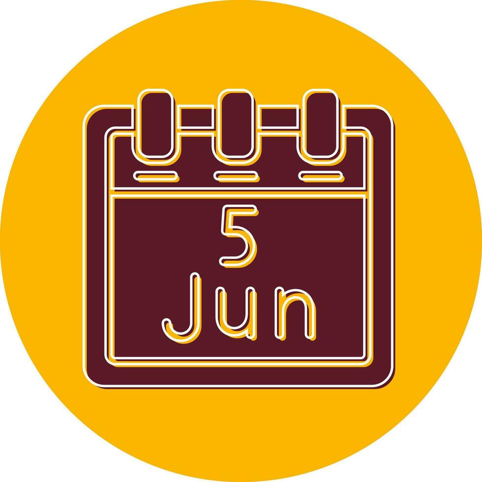 June 5 Vector Icon