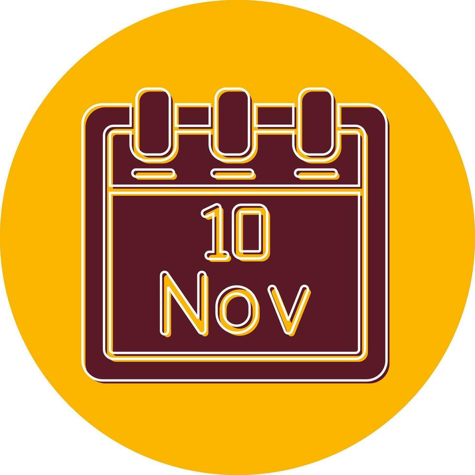 November 10 Vector Icon