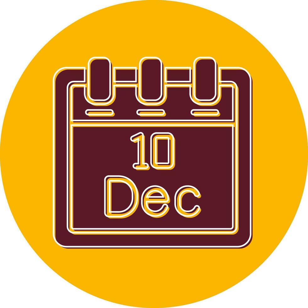 December 10 Vector Icon