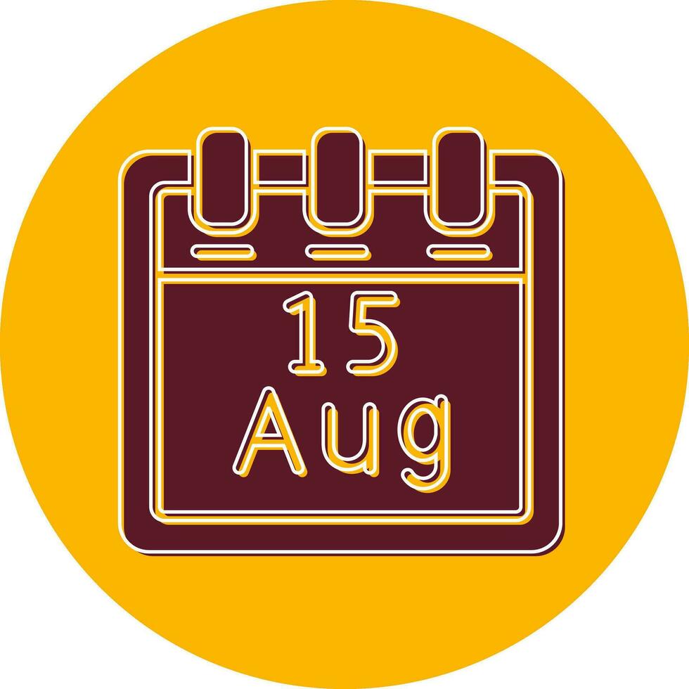 August 15 Vector Icon